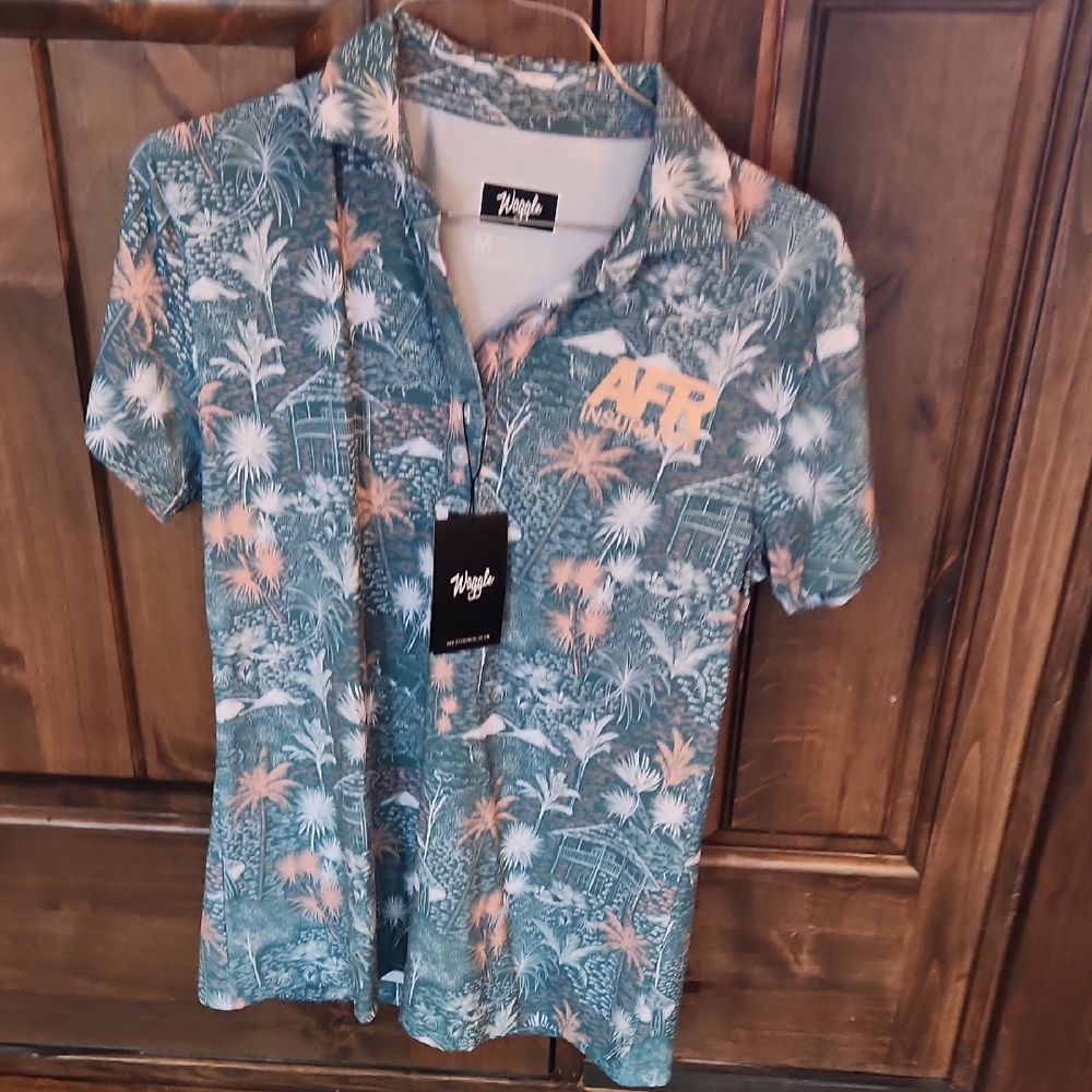 Waggle Tropical Polo AFR Insurance Shirt